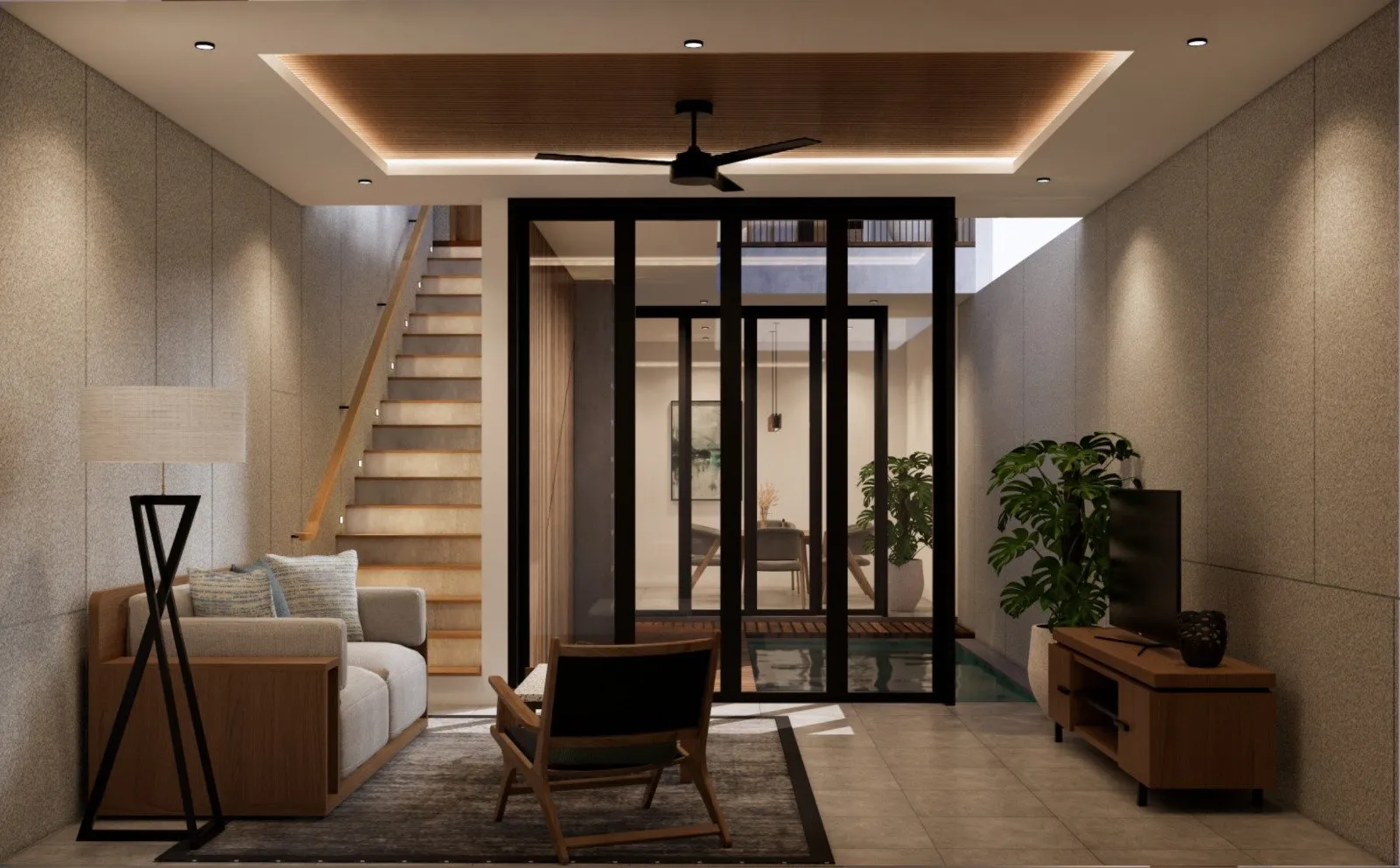 MODERN MINIMALIST VILLA WITH STUNNING RICE FIELD VIEWS