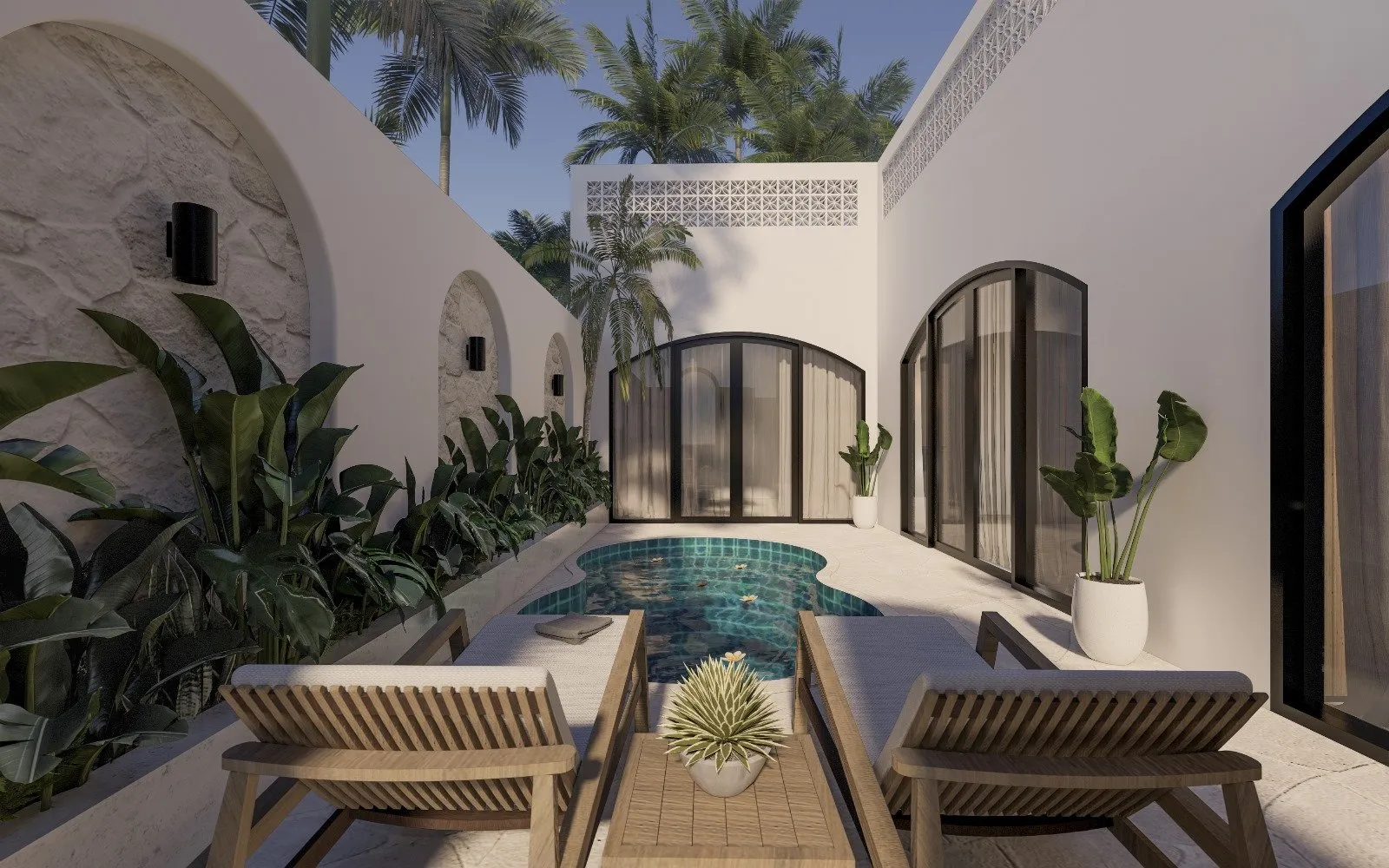 CONTEMPORARY TWO-BEDROOM VILLA WITH ROOFTOP AND POOL IN UNGASAN