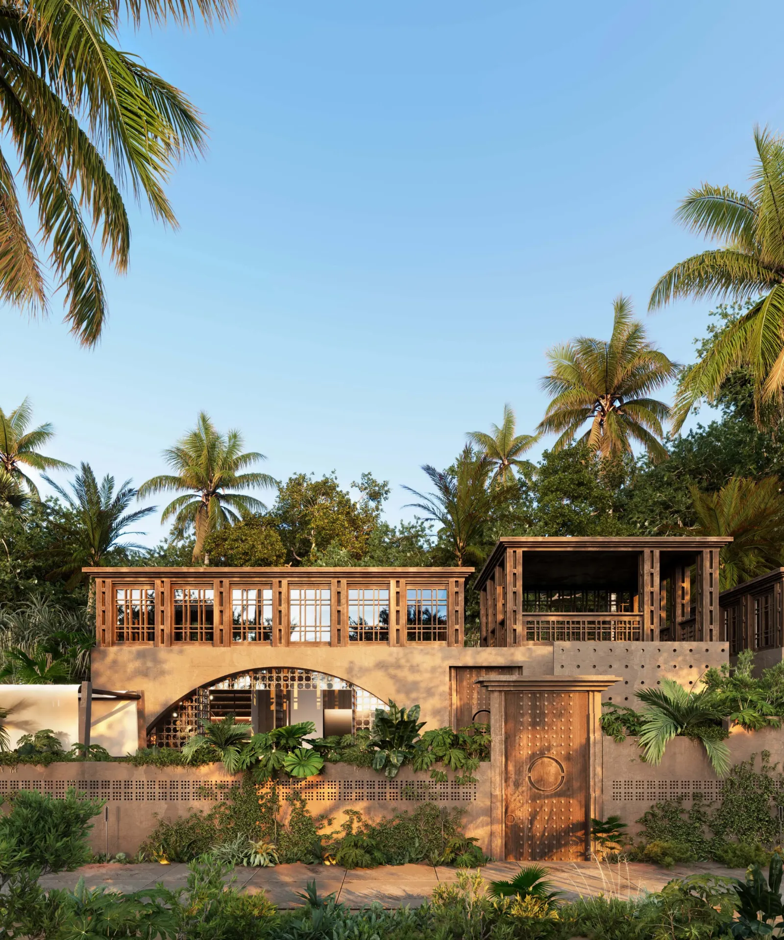 TROPICAL VILLA WITH ROOFTOP OASIS IN NYANYI, TABANAN